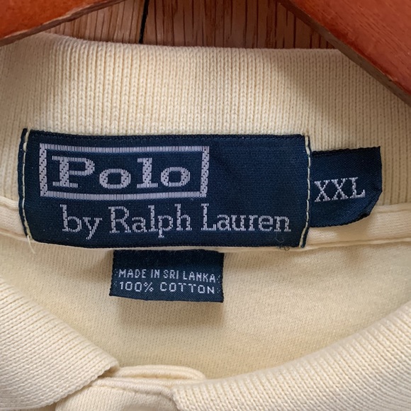 Ralph Lauren Polo Yellow Shirt Mens Size XXL - Picture 9 of 10